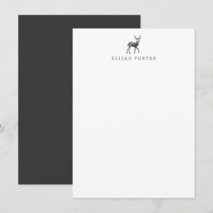 Papeterie de cerfs - Buck Merci Cartes de notes