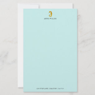 Papeterie de cheval de mer personnalisée