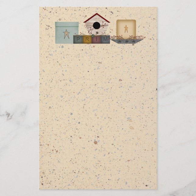 Papeterie de collection primitive (Devant)