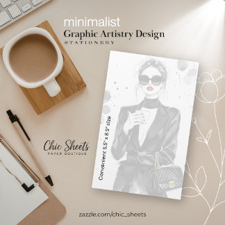 Papeterie de conception graphique minimaliste