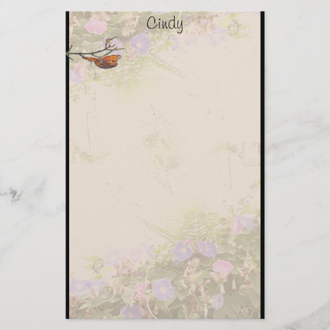 Papeterie de gloire de matin de fougères (Devant)