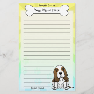 Papeterie de Kawaii Basset Hound