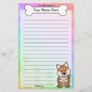 Papeterie de Kawaii Shiba Inu