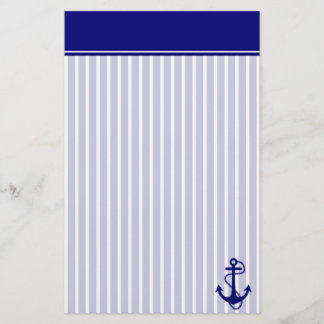 Papeterie de l'ancre crisp avec en-tête