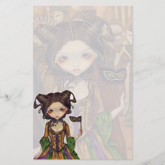 Papeterie "de mascarade à boule" (Devant)