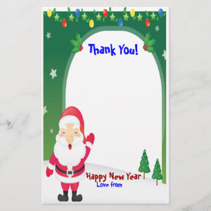 PAPETERIE DE MERCI DE NOËL DE PÈRE NOËL