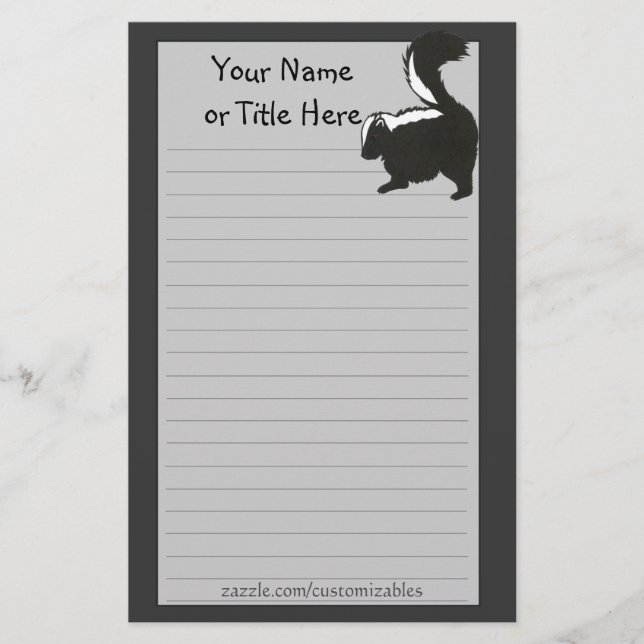 Papeterie de mouffette (Devant)