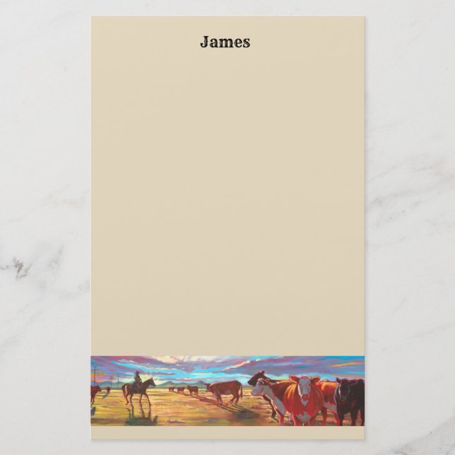 Papeterie de papier de bétail de personnaliser (Devant)