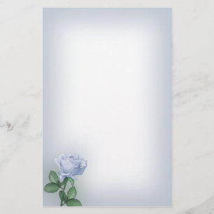 Papeterie de rose de bleu