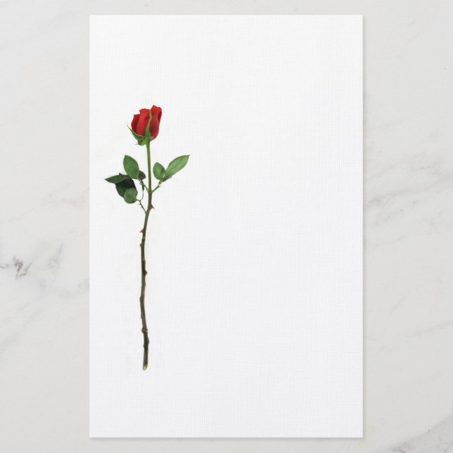 Papeterie de rose rouge (Devant)