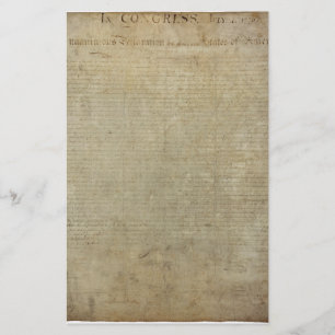 Papeterie Déclaration d'indépendance originale