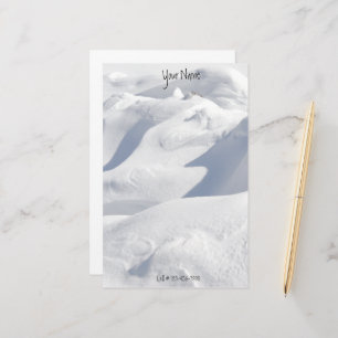 Papeterie Dents de neige et ombres Photographie personnalisé