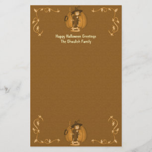 Papeterie déplaisante de sorcières d'enfant de