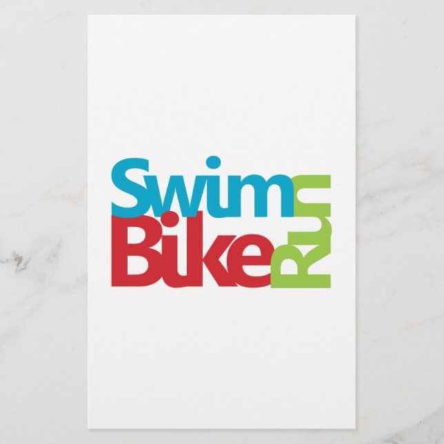 Papeterie Design de triathlon cool (Devant)