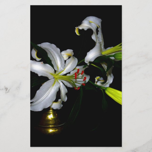 Papeterie Design irlandais en laiton et en fleur (Devant)