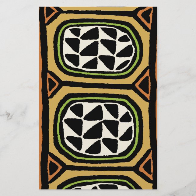 Papeterie Design textile Kuba africain (Devant)