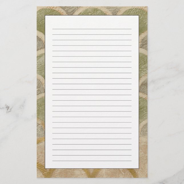 Papeterie Dessin de tuiles de pierre par Chariklia Zarris (Devant)