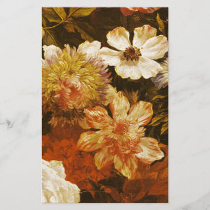 Papeterie Détail des fleurs (huile sur la toile)