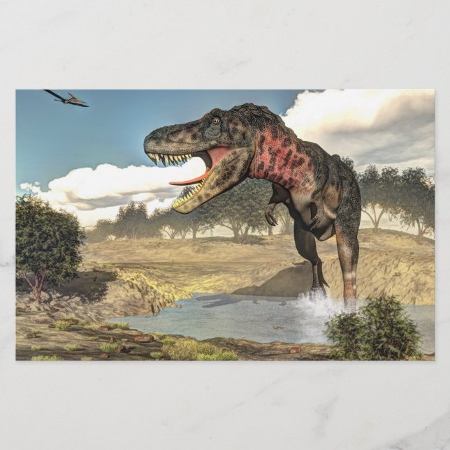 Papeterie Dinosaure de Tarbosaurus - 3D rendent (Devant)