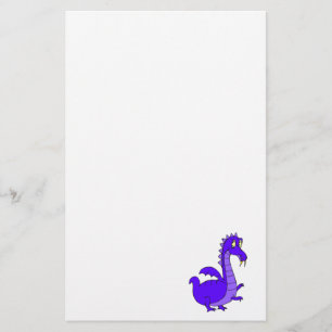 Papeterie Dragon câlin mignon pourpre