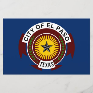Papeterie Drapeau de la ville d'El Paso (Texas)