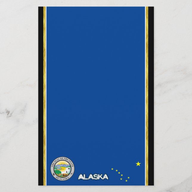 Papeterie Drapeau de l'Alaska (Devant)