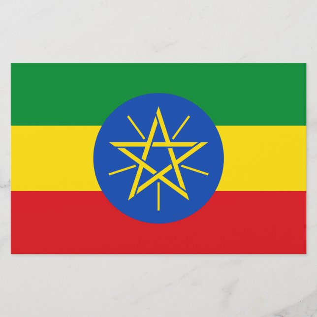 Papeterie Drapeau de l'Éthiopie (Devant)