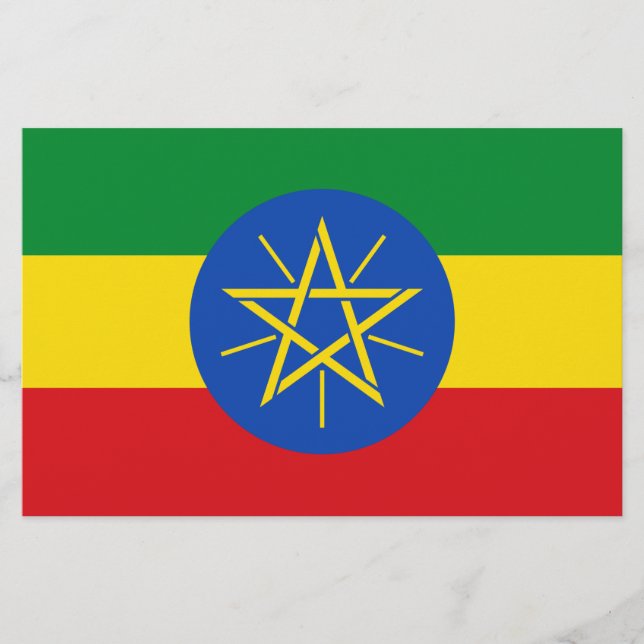 Papeterie Drapeau de l'Éthiopie (Devant)