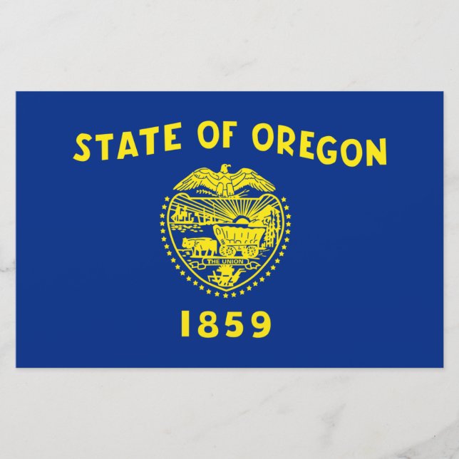 Papeterie Drapeau de l'Oregon (Devant)
