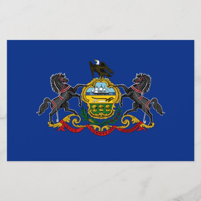 Papeterie Drapeau de Pennsylvanie (Devant)