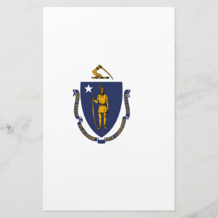 Papeterie Drapeau d'État du Massachusetts