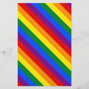 Papeterie Drapeau étrange de fierté du transport LGBTQ de