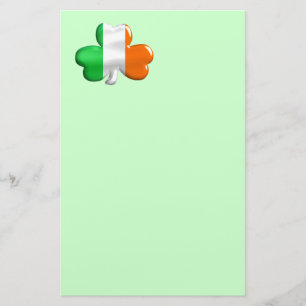 Papeterie Drapeau irlandais de trèfle de shamrock