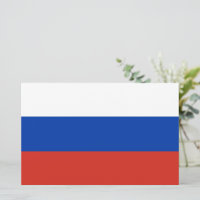 Drapeau russe (Russie) Papier à lettres