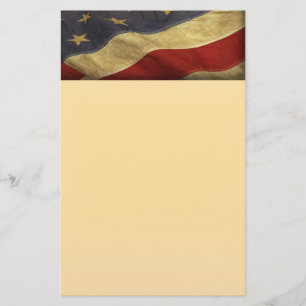 Papeterie du drapeau américain en détresse