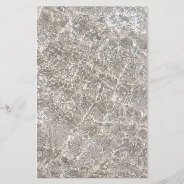 Papeterie Eau étincelante sur la plage de sable été (Devant)