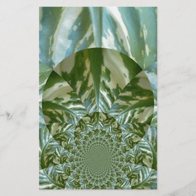 Papeterie Eco Green Camo Kaleidoscope Art Design d'impressio (Devant)