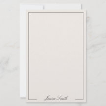 Elegant Black and Ivory Script Monogram