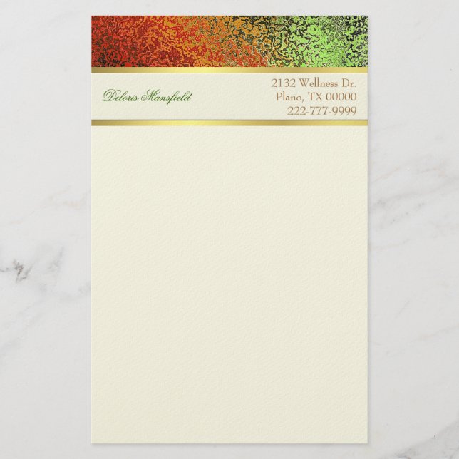 Papeterie Élégant Foil Look Business Stationery (Devant)