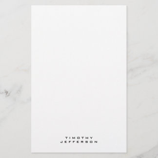Papeterie Élégant minimaliste moderne Nom propre