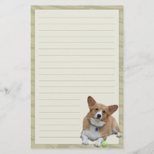 Papeterie élégante de corgi de Gallois de Pembro