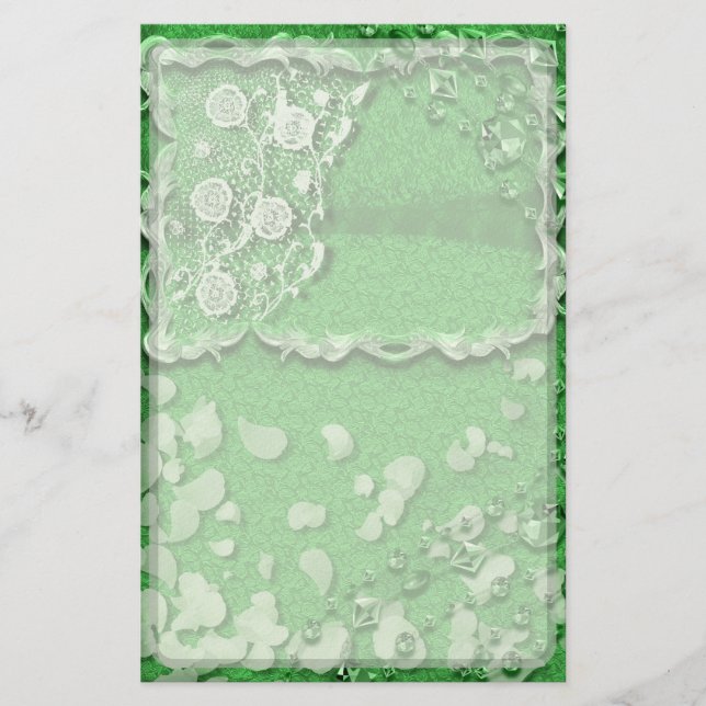 Papeterie Emerald Dreams Junk Journal Style Trompe L'oeil (Devant)