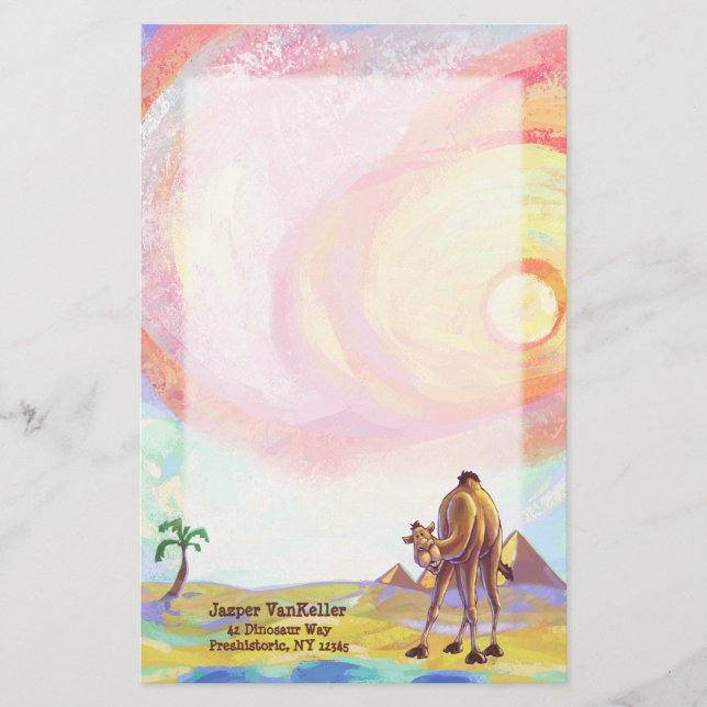 Papeterie en chameau (Devant)