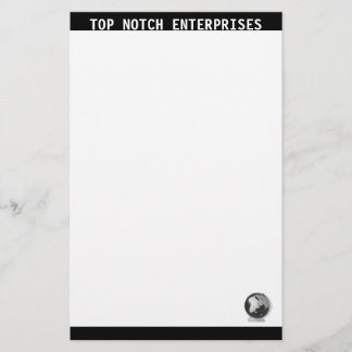 Papeterie Entreprise fixe noir et blanc