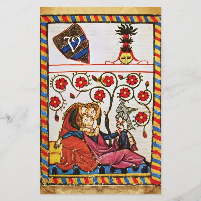 PAPETERIE ETERNAL LOVE VALENTINE'S DAY PARCHMENT MONOGRAM (Devant)