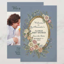Étiquette Vintage avec fleurs colorées 23 + votre 