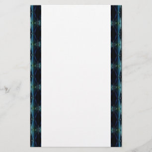 Papeterie Etoiles arc-en-ciel bleu vert, Motif Artdeco