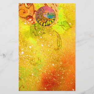 Papeterie FAIRY OF THE SUNFLOWERS jaune rouge brun