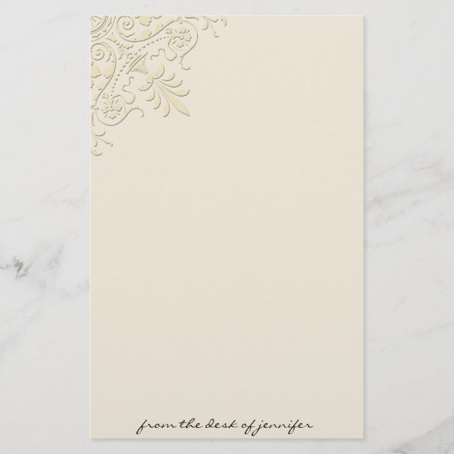 Papeterie faisante le coin victorienne de motif (Devant)