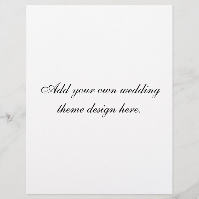 Papeterie faite sur commande de mariage d'en-tête  (Devant)